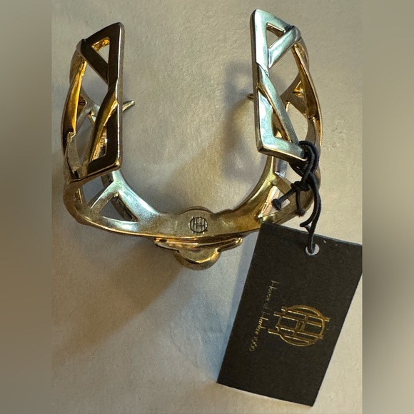 HOUSE OF HARLOW horned cuff with turquoise. - Picture 3 of 5
